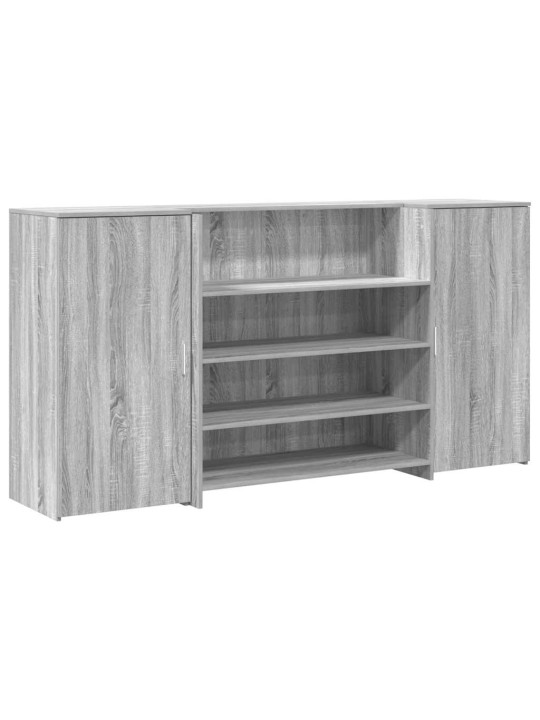 Vastuvõtulaud, hall sonoma tamm, 200x50x103,5 cm, tehispuit