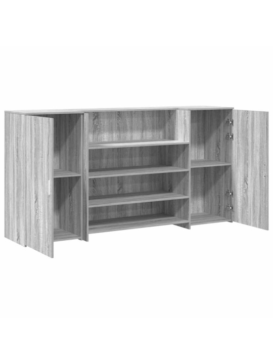 Vastuvõtulaud, hall sonoma tamm, 200x50x103,5 cm, tehispuit