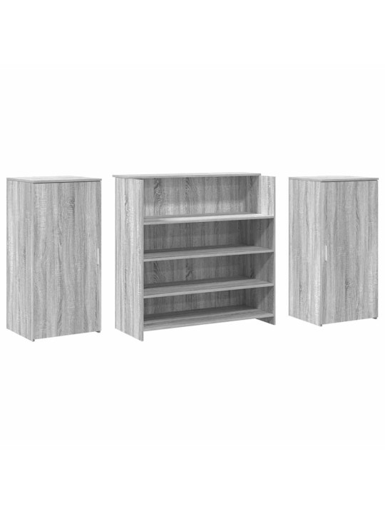 Vastuvõtulaud, hall sonoma tamm, 200x50x103,5 cm, tehispuit