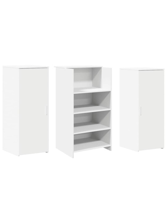 Vastuvõtulaud valge 135x50x103,5 cm engineered wood