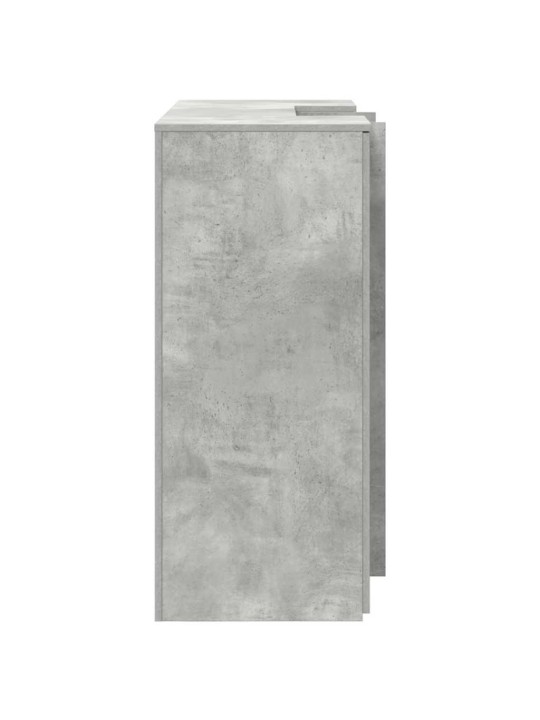 Vastuvõtulaud, betoonhall, 135x50x103,5 cm, tehispuit