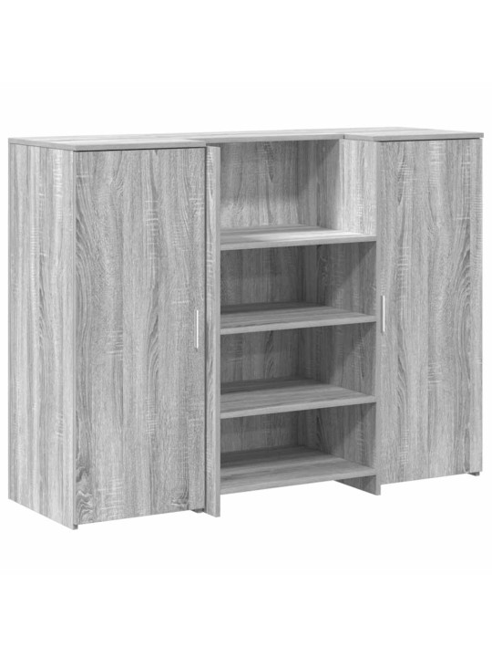 Vastuvõtulaud, hall sonoma tamm, 135x50x103,5 cm, tehispuit