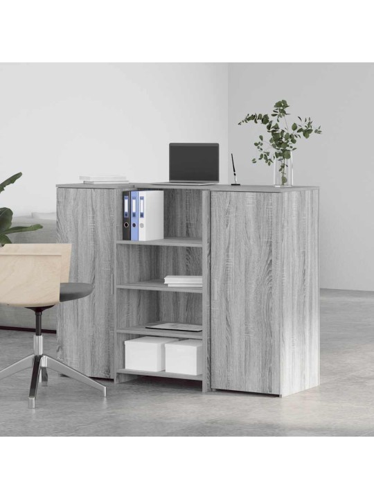Vastuvõtulaud, hall sonoma tamm, 135x50x103,5 cm, tehispuit