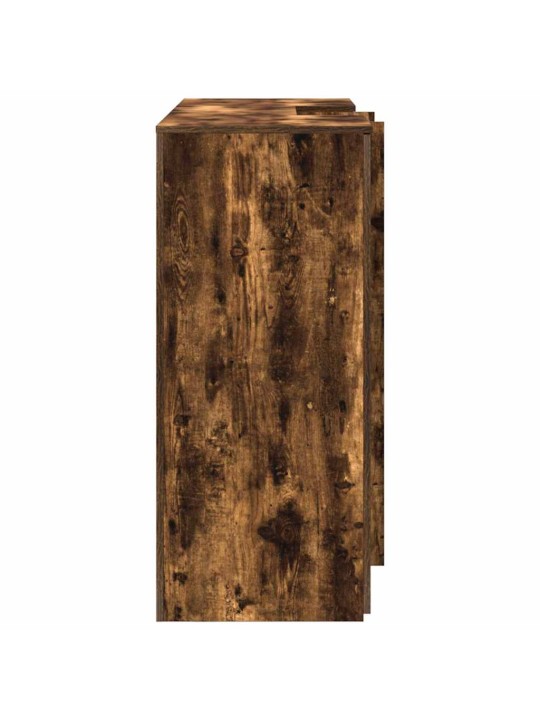 Vastuvõtulaud, suitsutatud tamm, 155x50x103,5 cm, tehispuit