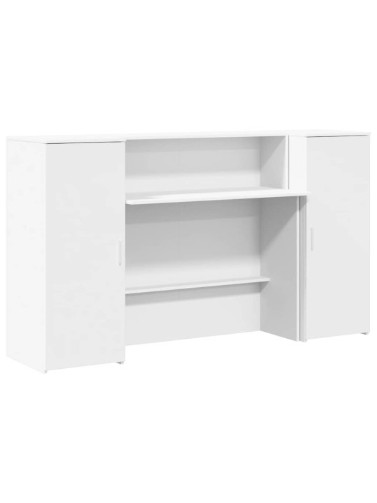 Vastuvõtulaud valge 180x50x103,5 cm engineered wood
