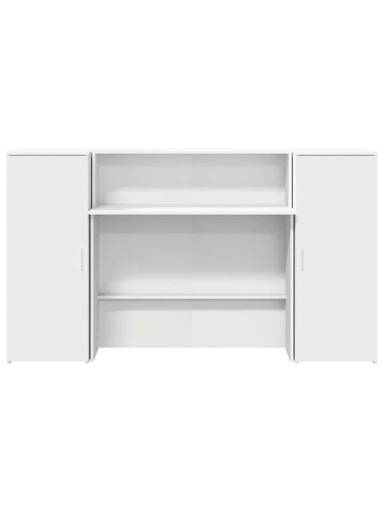 Vastuvõtulaud valge 180x50x103,5 cm engineered wood