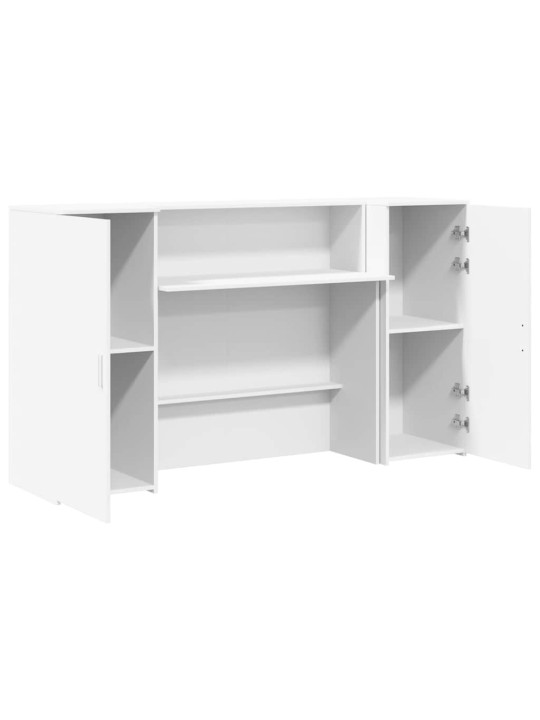 Vastuvõtulaud valge 180x50x103,5 cm engineered wood