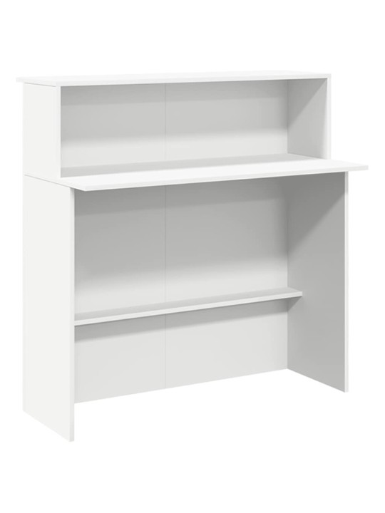 Vastuvõtulaud valge 180x50x103,5 cm engineered wood