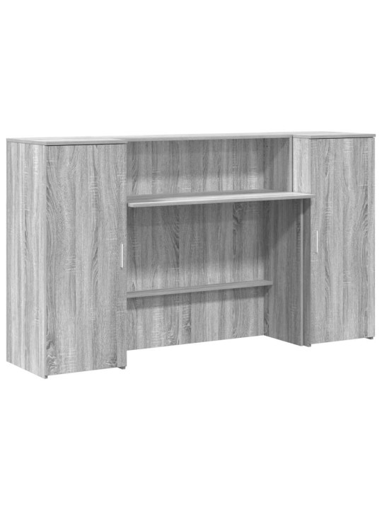 Vastuvõtulaud, hall sonoma tamm, 180x50x103,5 cm, tehispuit