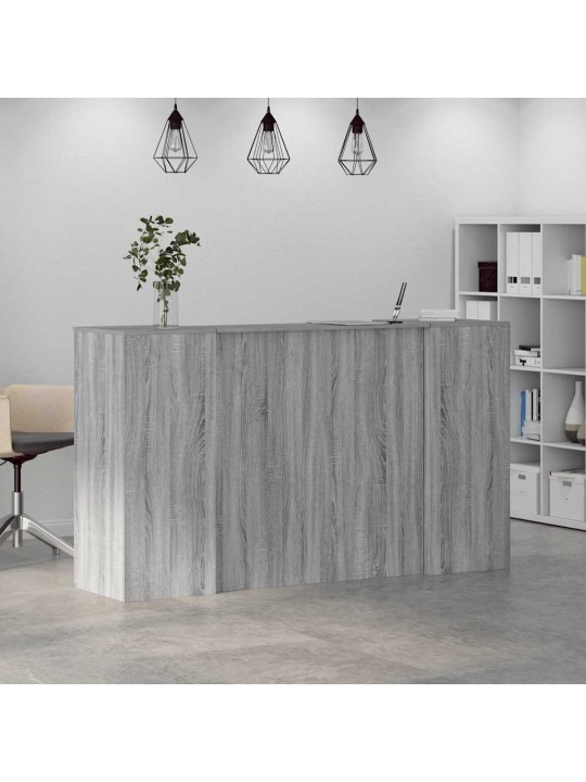 Vastuvõtulaud, hall sonoma tamm, 180x50x103,5 cm, tehispuit