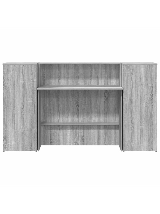 Vastuvõtulaud, hall sonoma tamm, 180x50x103,5 cm, tehispuit