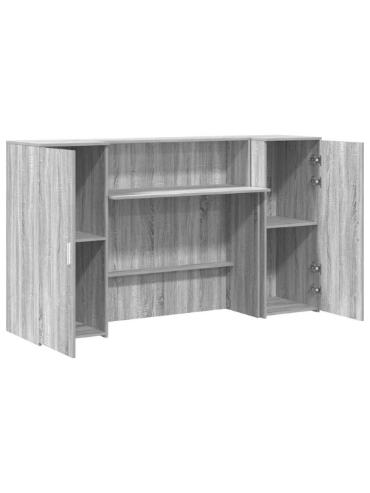 Vastuvõtulaud, hall sonoma tamm, 180x50x103,5 cm, tehispuit