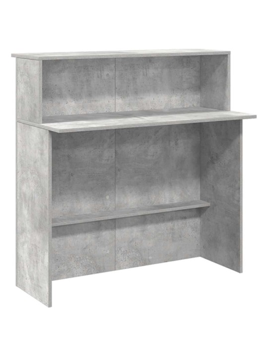 Vastuvõtulaud, betoonhall, 200x50x103,5 cm, tehispuit