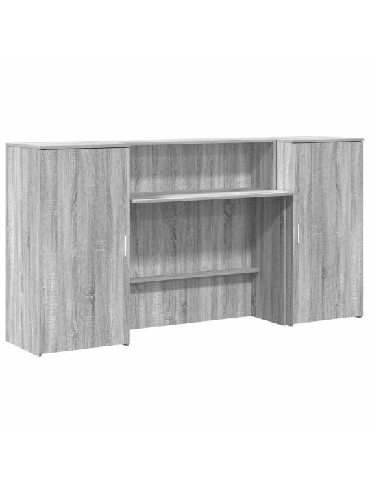 Vastuvõtulaud, hall sonoma tamm, 200x50x103,5 cm, tehispuit
