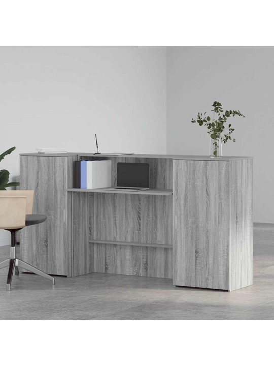 Vastuvõtulaud, hall sonoma tamm, 200x50x103,5 cm, tehispuit