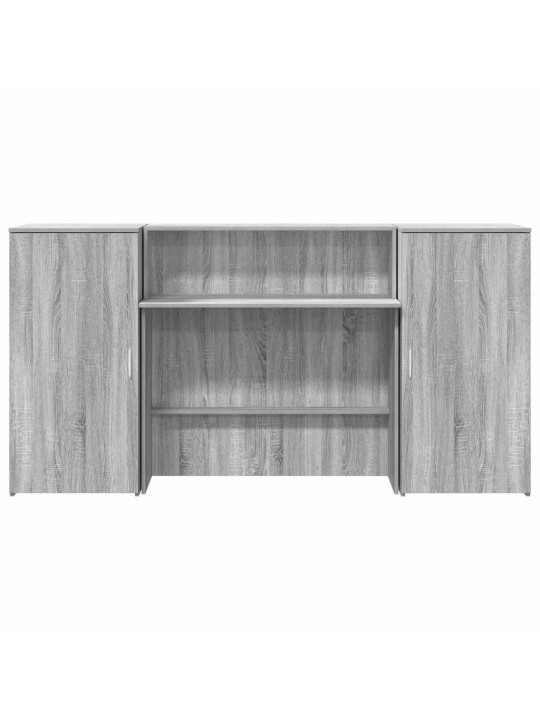Vastuvõtulaud, hall sonoma tamm, 200x50x103,5 cm, tehispuit