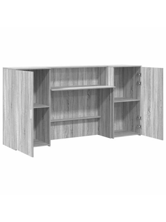 Vastuvõtulaud, hall sonoma tamm, 200x50x103,5 cm, tehispuit