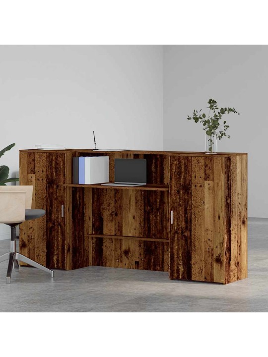 Vastuvõtulaud, vana puit, 200x50x103,5 cm, tehispuit