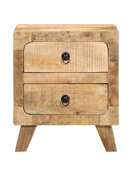 ÖÖKAPP 2 TK 40X32X46 CM TÄISPUIDUST TÖÖTLEMATA MANGO