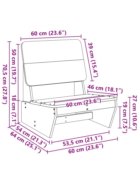 AIATOOLID 2 TK, 60X64X70,5 CM, MÄNNIPUIT