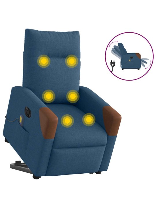 Electric stand up massage lamamistool sinine kangas