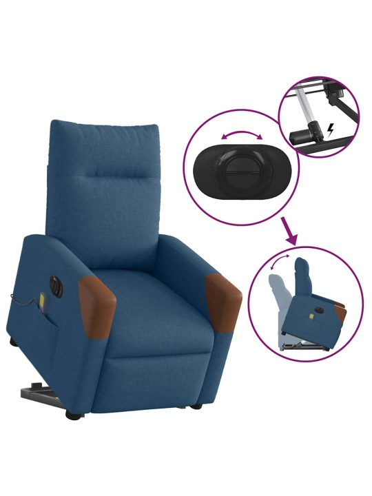 Electric stand up massage lamamistool sinine kangas