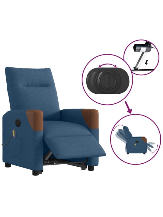 Electric stand up massage lamamistool sinine kangas
