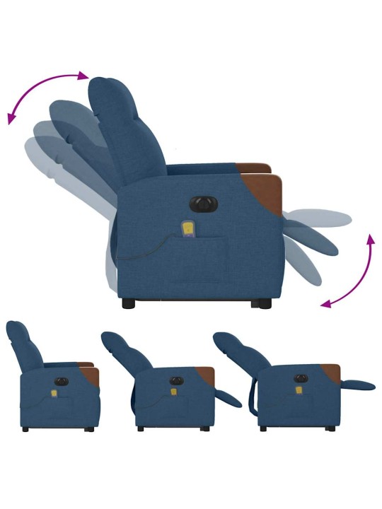 Electric stand up massage lamamistool sinine kangas