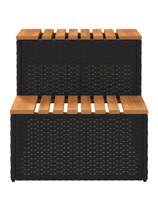 MULLIVANN STEP BLACK 50X50X50,5 CM POLÜROTANGIST JA AKAATSIAST
