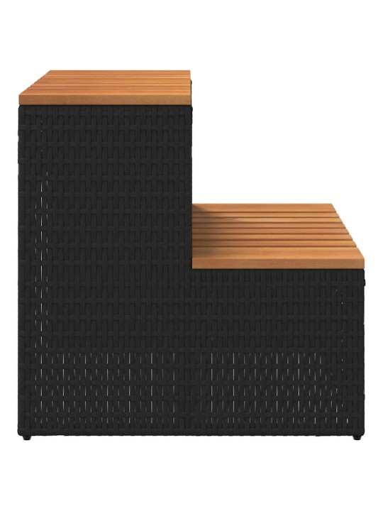 MULLIVANN STEP BLACK 50X50X50,5 CM POLÜROTANGIST JA AKAATSIAST