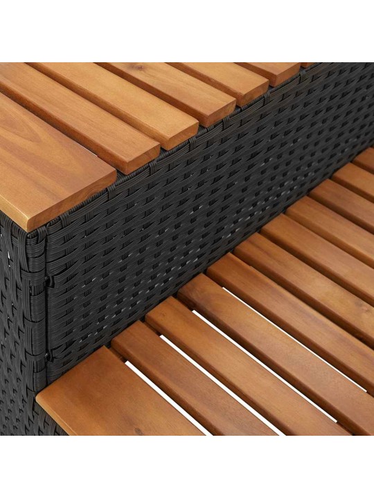 MULLIVANN STEP BLACK 50X50X50,5 CM POLÜROTANGIST JA AKAATSIAST