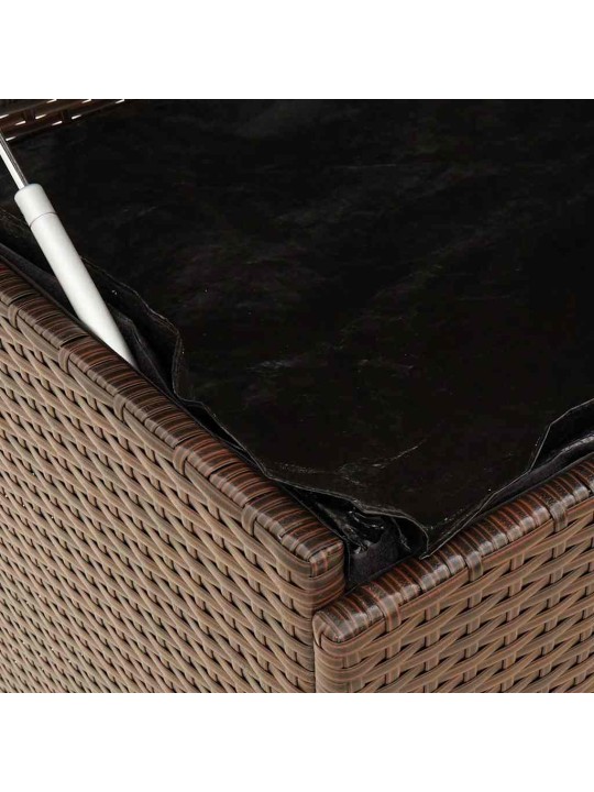 RATASTEGA AIA HOIUKAST, PRUUN, 110X55X73 CM, POLÜROTANG