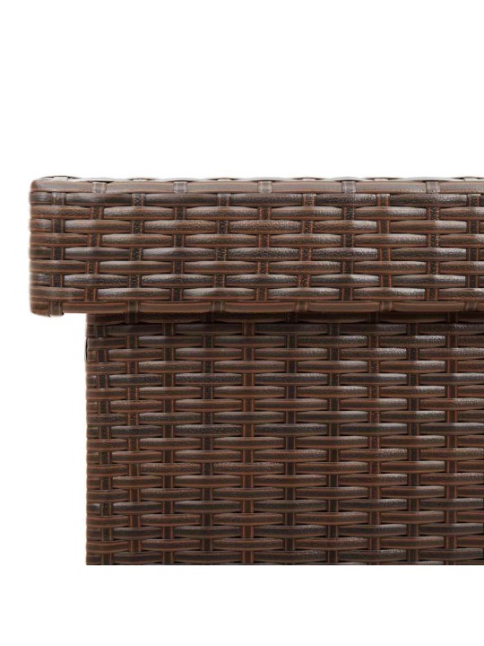 RATASTEGA AIA HOIUKAST, PRUUN, 110X55X73 CM, POLÜROTANG