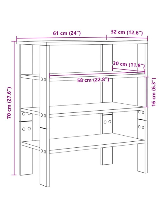 KINGARIIUL MUST 61X32X70 CM ENGINEERED WOOD