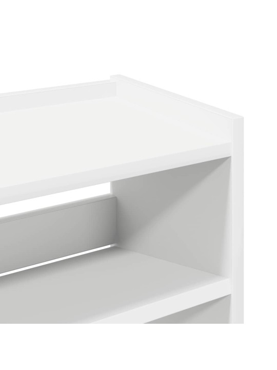 KINGARIIUL VALGE 60X25X100 CM ENGINEERED WOOD