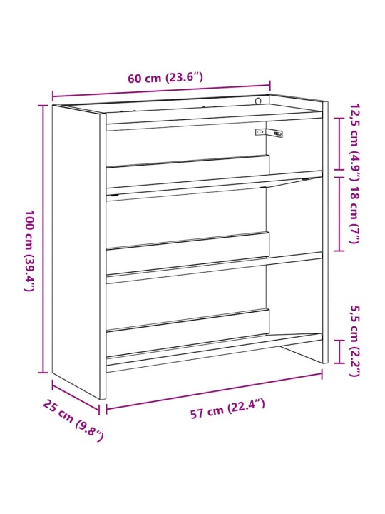 Kingariiul, hall sonoma tamm, 60 x 25 x 62 cm, tehispuit