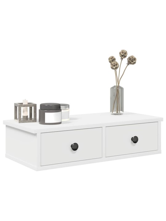 SAHTLITEGA SEINARIIUL VALGE 60X28X15 CM ENGINEERED WOOD