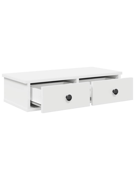 SAHTLITEGA SEINARIIUL VALGE 60X28X15 CM ENGINEERED WOOD