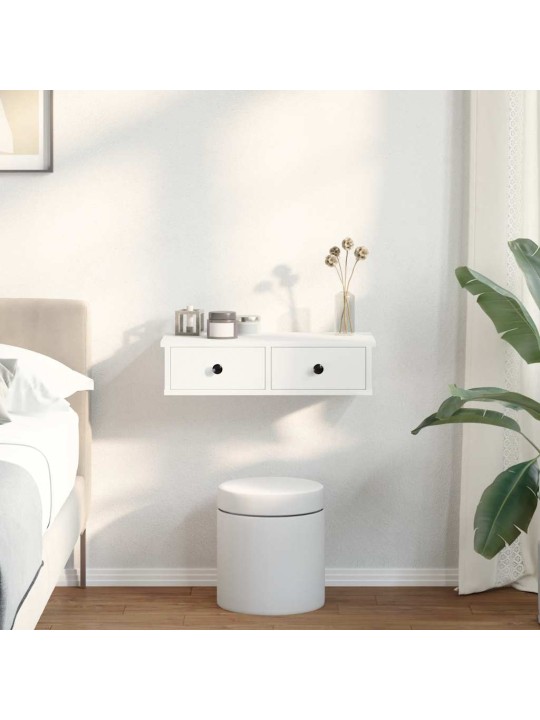 SAHTLITEGA SEINARIIUL VALGE 60X28X15 CM ENGINEERED WOOD