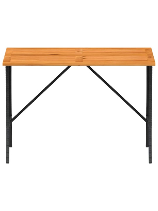 AIALAUD AKAATSIA PUIDUST PLAADIGA, MUST 105X75X72 CM