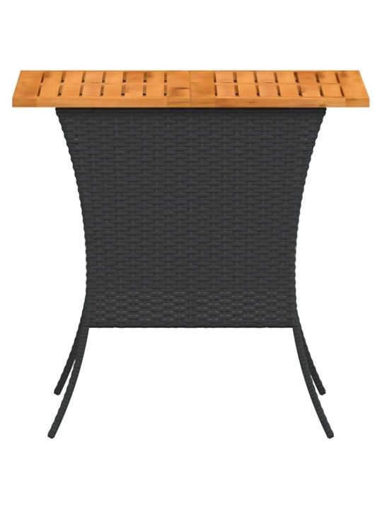 AIALAUD AKAATSIA PUIDUST PLAADIGA, MUST 105X75X72 CM