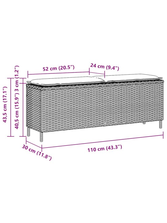AIAPINK PADJAGA PRUUN 110X30X40,5 CM POLÜROTANGIST