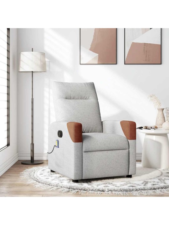MASSAGE RECLINER TOOL CLOUD GREY FABRIC