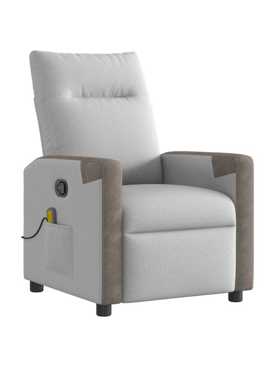 MASSAGE RECLINER TOOL CLOUD GREY FABRIC