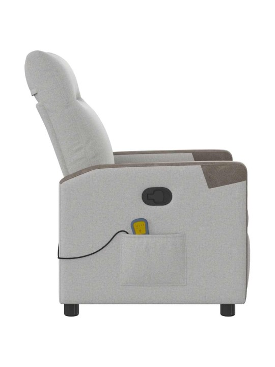 MASSAGE RECLINER TOOL CLOUD GREY FABRIC