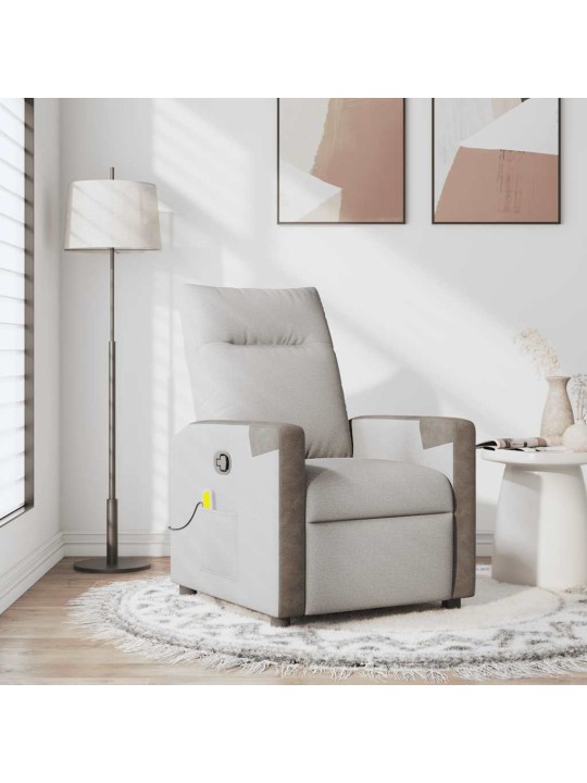 MASSAGE RECLINER TOOL CLOUD GREY FABRIC