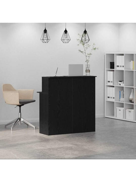 VASTUVÕTULAUD MUST 100X50X103,5 CM TEHISPUIT