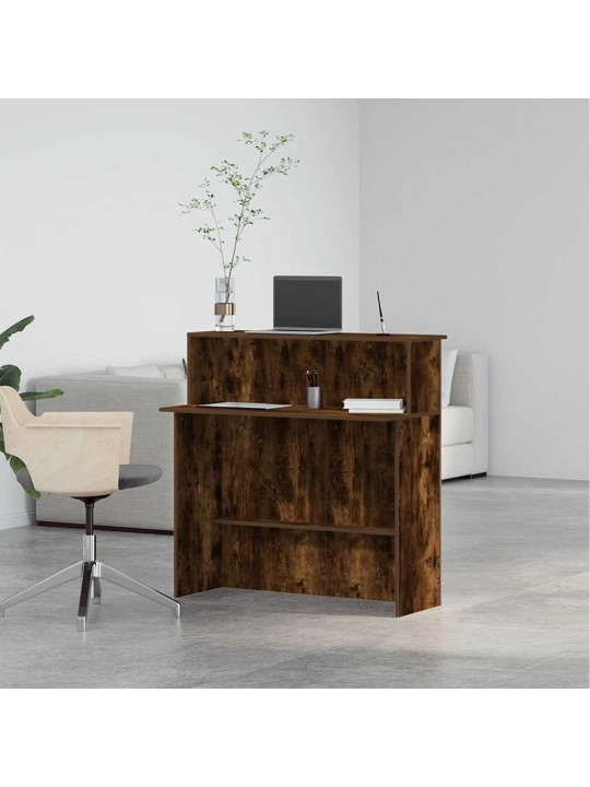 VASTUVÕTULAUD, SUITSUTATUD TAMM, 100X50X103,5 CM, TEHISPUIT