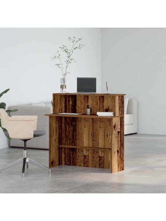 VASTUVÕTULAUD, VANA PUIT, 100X50X103,5 CM, TEHISPUIT