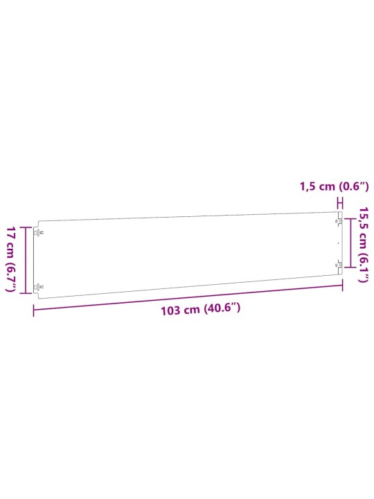 MURUÄÄRED 10 TK VALGE 20X103 CM KÜLMVALTSITUD TERAS